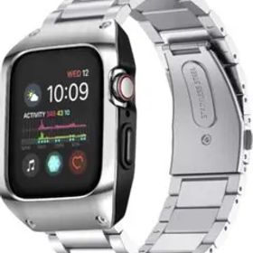 Apple Watch 6/5/4 44mm対応 ステンレスバンパー 保護ケース