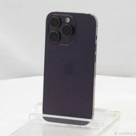 〔中古品〕 iPhone14 Pro 256GB ディープパープル MQ1E3J／A SIMフリー【258】