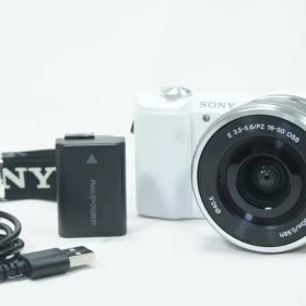 【美品】 SONY α5100 ホワイト シャッター数248回 【返品保証】