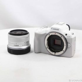 〔中古〕Canon(キヤノン) EOS R50 RF-S18-45 IS STM レンズキット ホワイト〔344-ud〕
