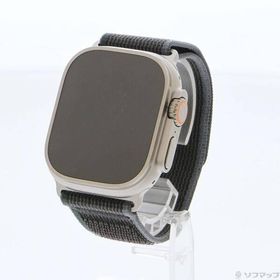 〔中古〕Apple(アップル) Apple Watch Ultra 2 GPS + Cellular 49mm チタニウムケース ブルー／ブラックトレイルループ〔348-ud〕