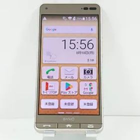 BASIO3 KYV43 au ゴールド 送料無料 本体 c13983