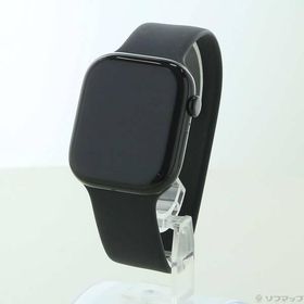〔中古〕Apple(アップル) Apple Watch Series 10 GPS 46mm ジェットブラックアルミニウムケース ブラックソロループ〔349-ud〕