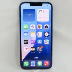 【質みなみ】●1049●au●iPhone13 128GB MLNG3J/A ブルー●中古