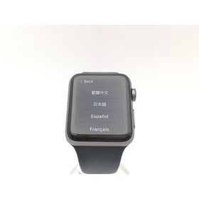 【中古】Apple Apple Watch Series3 42mm GPS スペースグレイアルミニウム/ブラックスポーツバンド MTF32J/A【熊本】保証期間１ヶ月【ランクC】
