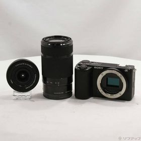 〔中古〕SONY(ソニー) VLOGCAM ZV-E10 II ダブルズームレンズキット ブラック ZV-E10M2X B〔262-ud〕