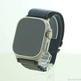【中古】Apple(アップル) 〔展示品〕 Apple Watch Ultra 2 GPS + Cellular 49mm チタニウムケース ブルーアルパインループ 【348-ud】