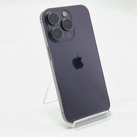 iPhone 14 Pro 128GB ディープパープル au SIMフリー 白ロム 動作確認済 83%【全額返金保証】【最速発送】