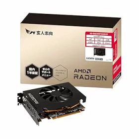 【中古】玄人志向 グラフィックボード AMD Radeon RX6500XT GDDR6 4GB 搭載モデル 【国内正規代理店品】 RD-RX6500XT-E4GB/SF