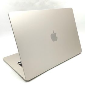 アップル(Apple)の【全額返金保証】【最速発送】Apple MacBook Air 15.3インチ 2023 Apple M2 8GB SSD 256GB スターライト 98% 動作確認済(ノートPC)
