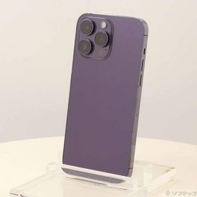 〔中古〕Apple(アップル) iPhone14 Pro Max 128GB ディープパープル MQ993J／A SIMフリー〔258-ud〕