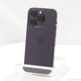 〔中古品〕 iPhone14 Pro 256GB ディープパープル MQ1E3J／A SIMフリー【196】