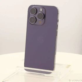 〔中古品〕 iPhone14 Pro 1TB ディープパープル MQ313J／A SIMフリー【262】