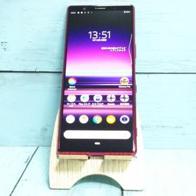 au Xperia5 SOV41 レッド 本体 白ロム SIMロック解除済み SIMフリー 509567