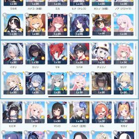 引退垢 コラボ、限定、フェスキャラ全コンプ | ブルアカ(ブルーアーカイブ)のアカウントデータ、RMTの販売・買取一覧