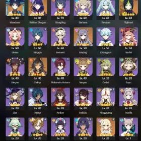 👑 👑 アジア冒険ランク47 👑 6xファイブ星5 👑 30チャーズ👑放浪者👑雷電将軍 👑 将軍 香菱 👑 ティナリ👑・ディオナ 👑 刻晴 👑 デシア 👑 北斗 👑