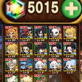 ✨ 煉獄,伊黒,善逸,しのぶ,実弥所持✨カゲツ,アーク,イヴ所持+虹結晶5000↑所持 即購入✅ | ポコダン(ポコロンダンジョンズ)のアカウントデータ、RMTの販売・買取一覧