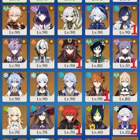 【運命108個】スカーク+餅 マーヴィカ ラウマ ネフェル ドゥリン アルレッキーノ+餅 夜蘭1凸 | 原神のアカウントデータ、RMTの販売・買取一覧