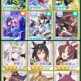 激安 石45000以上 評価最強サポート完凸5種 星3キャラ19体 シンデレラグレイ＋ステイゴールド | ウマ娘のアカウントデータ、RMTの販売・買取一覧