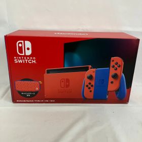 中古 Nintendo Switch マリオレッド×ブルー セット キャリングケース付き YDQ044 c090