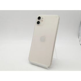 【中古】Apple au 【SIMロック解除済み】 iPhone 11 64GB ホワイト MWLU2J/A【札幌南2条】保証期間1週間【ランクC】