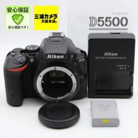 【極上品】ショット数6,660回 | Nikon D5500 ボディ 2416万画素 3.2型液晶 タッチパネル