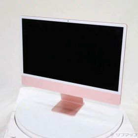 【中古】Apple(アップル) iMac 24-inch Mid-2021 MGPM3J／A Apple M1 8コアCPU_8コアGPU 8GB SSD256GB ピンク 〔15.7 Sequoia〕 【377-ud】