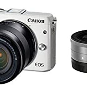 【中古】 Canon キャノン ミラーレス一眼カメラ EOS M3 ダブルレンズキット (ホワイト) EF-M18-55mm F3.5-5.6 IS STM EF-M22mm F2 STM 付属 EOSM3WH-WLK