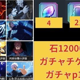 フーガ1凸0.2五条2周年真人など🌈石120000🌈ガチャチケ約830🌈ガチャp100🌈 | ファンパレ(呪術廻戦ファントムパレード)のアカウントデータ、RMTの販売・買取一覧