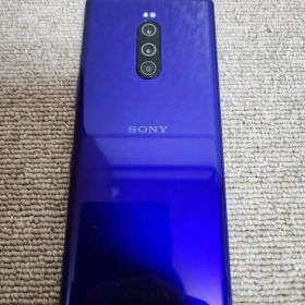 SONY Xperia1 パープル 箱・説明書・ケース付き