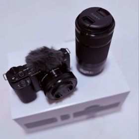 soney zve10 ボディ、望遠レンズ