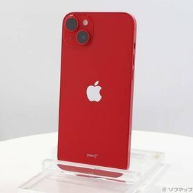 〔中古〕Apple(アップル) iPhone14 Plus 128GB プロダクトレッド MQ4F3J／A SIMフリー〔349-ud〕