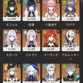 大幅値下げ可 ネフェル完凸限定星5完凸4体 星5 113体 // 崩スタ セイバー完凸 チケ166枚 | 原神のアカウントデータ、RMTの販売・買取一覧