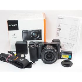 【 1503ショット 】SONY α6000 E PZ16-50 OSS レンズ セット ソニー ボディー [管SO7596]