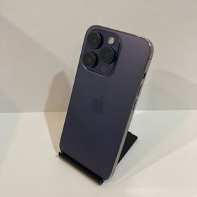 中古品☆iPhone 14Pro 128GB 電池100％ パープル ◆送料無料★4586■