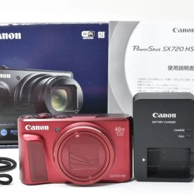 [超美品] Canon PowerShot SX720 HS レッド キャノン デジタルカメラ 箱付き #2681947A