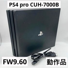 ソニー(SONY)の【FW9.60】PS4 Pro CUH-7000B ブラック 本体 1TB(家庭用ゲーム機本体)