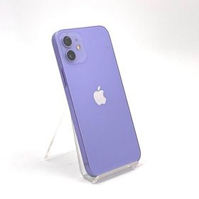 iPhone 12 64GB パープル au SIMフリー 白ロム 動作確認済 90%【全額返金保証】【最速発送】