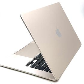 アップル(Apple)の【全額返金保証】【最速発送】Apple MacBook Air 15.3インチ 2024 Apple M3 8GB SSD 256GB スターライト 99% 超美品 動作確認済(ノートPC)