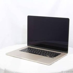 〔中古〕Apple(アップル) MacBook Air 15.3-inch Mid-2023 MQKU3J／A Apple M2 8コアCPU_10コアGPU 8GB SSD256GB スターライト 〔15.3 Sequoia〕〔258-ud〕