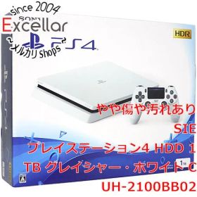 [bn:1] SONY プレイステーション4 1TB ホワイト CUH-2100BB02 コントローラー・ゴム足なし・本体いたみ 元箱あり