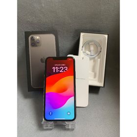 アイフォーン(iPhone)の美品 国内版 SIMフリー iPhone11 Pro 256GB スペースグレー(スマートフォン本体)