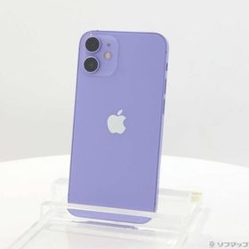 〔中古〕Apple(アップル) iPhone12 mini 64GB パープル MJQC3J／A SIMフリー〔368-ud〕