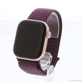 〔中古〕Apple(アップル) Apple Watch Series 10 GPS 42mm ローズゴールドアルミニウムケース プラムスポーツループ〔348-ud〕