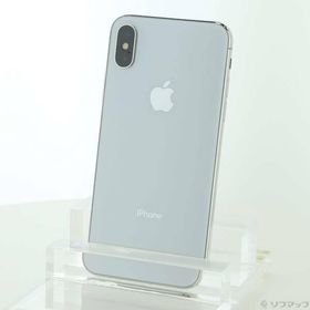 〔中古〕Apple(アップル) iPhoneX 64GB シルバー MQAY2J／A SIMフリー〔247-ud〕
