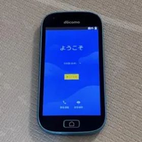 docomoらくらくスマートフォン F-03K ブルー 本体のみ 初期化済み