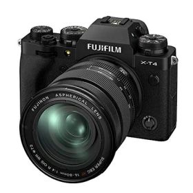 【中古】 富士フイルム(FUJIFILM) ミラーレス一眼カメラ X-T4レンズキット ブラック X-T4LK-1680-B