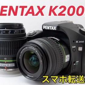 S数少！PENTAX K200D★転送OK★Wズームレンズキット 1ヶ月動作補償あり！