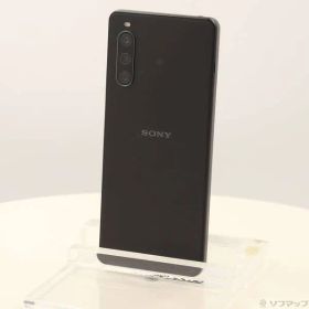 〔中古品〕 Xperia 10 IV 128GB ブラック A202SO Softbank SIMフリー【349】