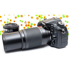ニコン(Nikon)の美品 ニコン Nikon D7100☆スマホに転送可♪☆ダブルレンズ☆本格一眼(デジタル一眼)